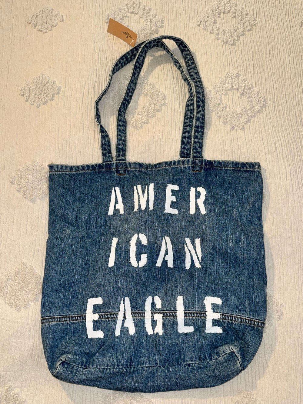 American Eagle Denim Tote Bag NWT